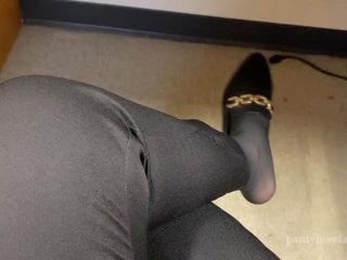 Pantyhose Foot Play in Public 2, Free HD sex film a4