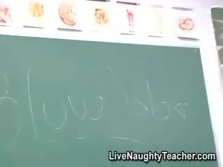 Ebony teacher masturbating in erotic lingerie