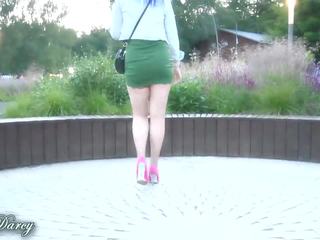 Attractive Legs Stockings No Panties in Public, x rated video 24