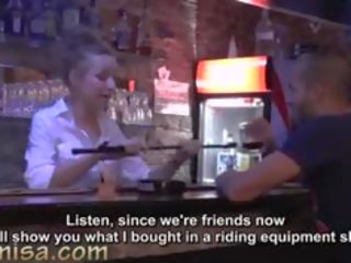 Flirty Waitress Fucks Hard With concupiscent Customer