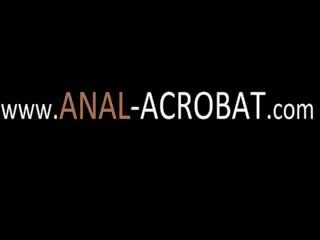 Tres anal chicas acrobats vibrating ano