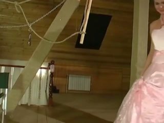 Swell young blonde bride has hardcore anal